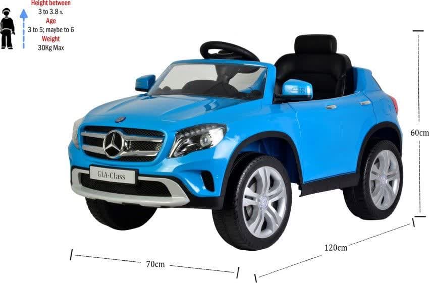 GLA CLass ماشین شارژی جی ال کلاس چهارموتوره لاستیک اسفنجی - تصویر 4