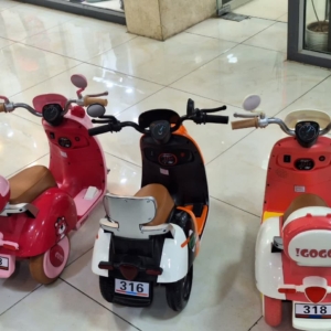 موتور شارژی وسپا vespa سه چرخ دخترانه کد 618